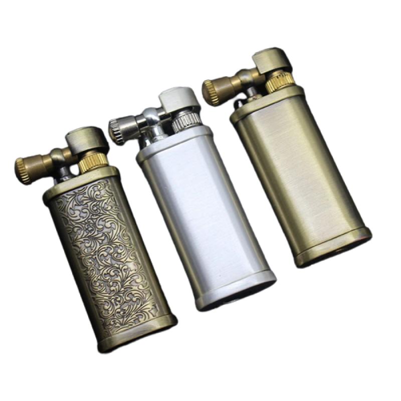 Briquet Essence VVAY Vintage Rétro En Laiton – Style Classique & Flamme Puissante (Essence Non Incluse)