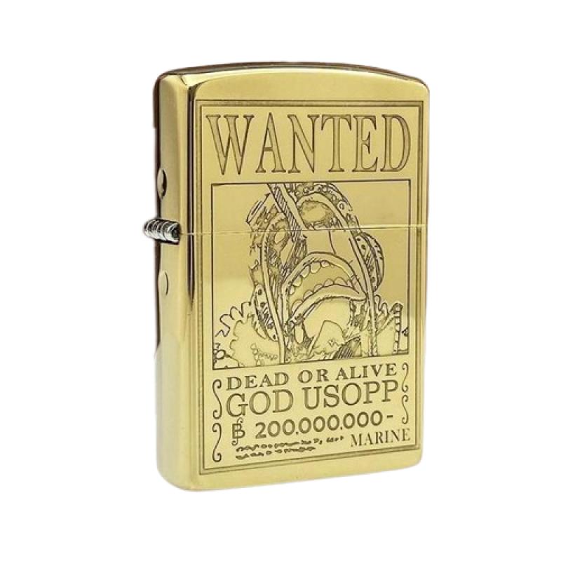 Briquet Sanji En Laiton Haut De Gamme - Flamme Douce, Mécanisme à Silex - Sans Gaz