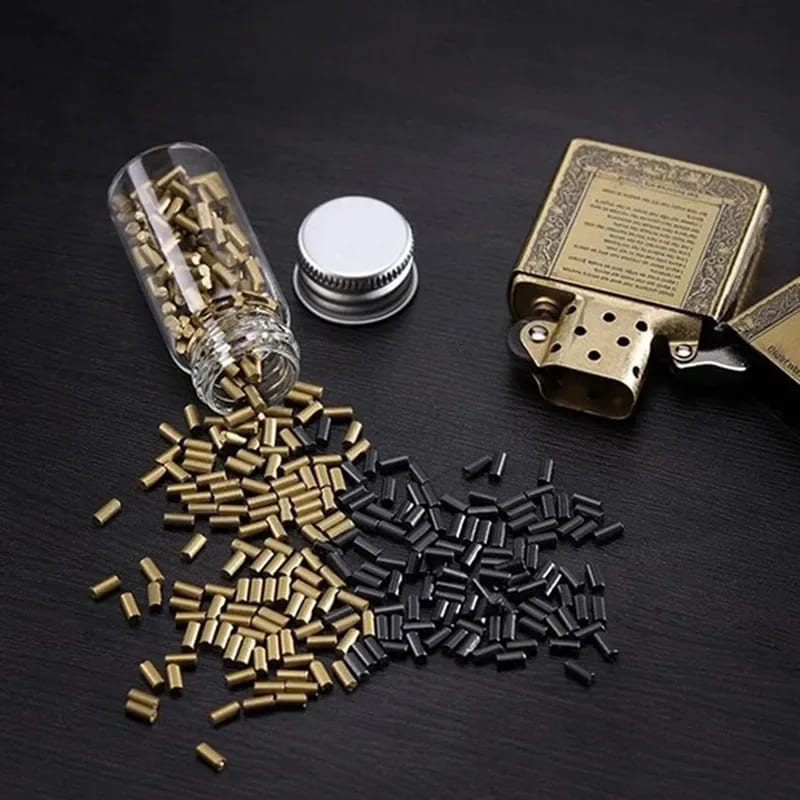 600 Pierres à Briquet Universelles – Argent, 2 Mm – Pour Clipper, Zippo Et La Plupart Des Briquets à Silex - 2